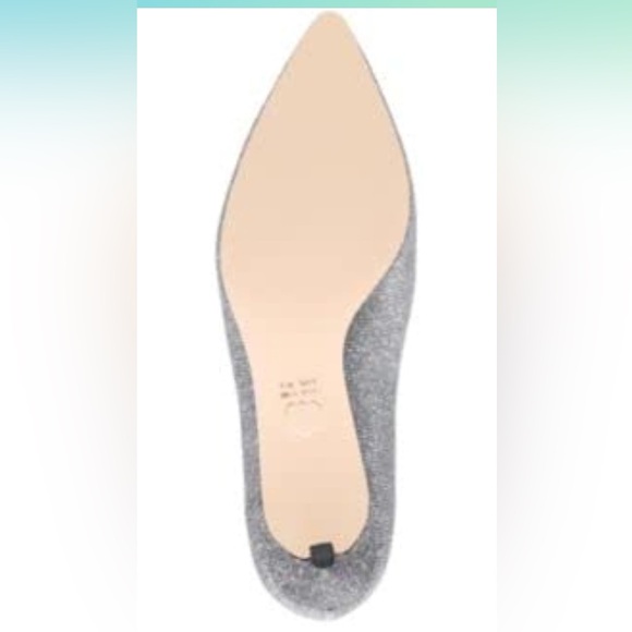 Niña Sparkle Silver Dress Pump Shoes 3” Heel New 9 Wide width - Picture 6 of 7